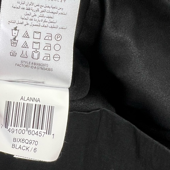 Max and Cleo Black Ruffle Cocktail Dress Size 6 - Picture 12 of 14